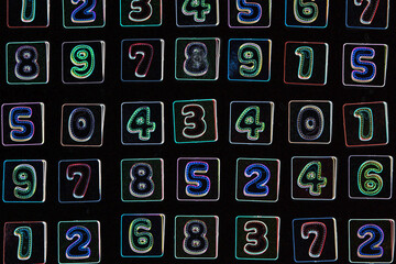 Background of numbers. Finance data concept. Matematic. Seamless pattern with numbers. financial...