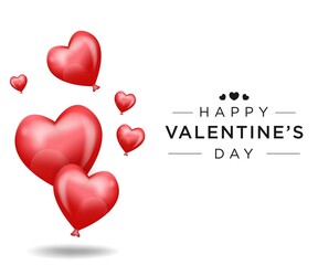 Lovely happy valentines day background simple design