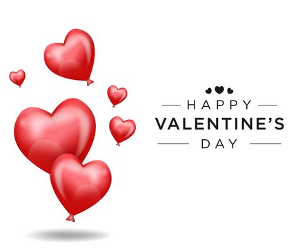 Lovely happy valentines day background simple design