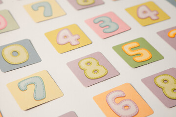 Background of numbers. Finance data concept. Matematic. Seamless pattern with numbers. financial crisis concept. Business success.