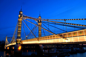 Albert Bridge River Thames London