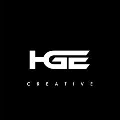 HGE Letter Initial Logo Design Template Vector Illustration	
