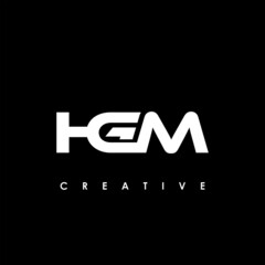 HGM Letter Initial Logo Design Template Vector Illustration	
