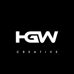 HGW Letter Initial Logo Design Template Vector Illustration	

