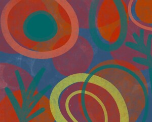 Sfondo astratto colorato con figure geometriche 