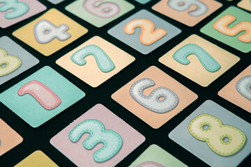 Background of numbers. Finance data concept. Matematic. Seamless pattern with numbers. financial crisis concept. Business success.