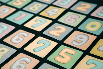 Background of numbers. Finance data concept. Matematic. Seamless pattern with numbers. financial crisis concept. Business success.