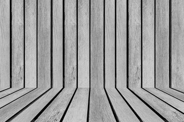Old wooden fence and old white vintage wooden floor pattern and seamless background