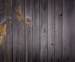 Naklejka premium Old wooden background. Brown fence