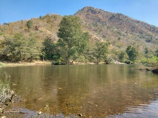 lake and mountains