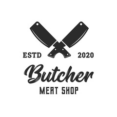 Butcher vector logo design