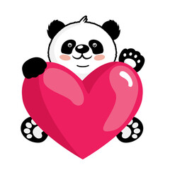 PANDA AND HEART