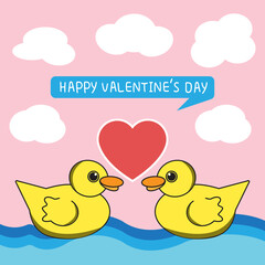 Illustration of love and valentine's day. Valentine's day Vector illustration