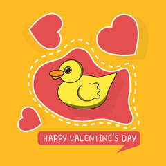 Illustration of love and valentine's day. Valentine's day Vector illustration