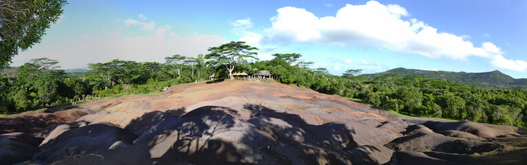 Mauritius, wonder of the island-seven-colored Sands, Chamarel
