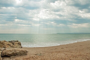Bournemouth beach, Dorset, England, in the summertime,