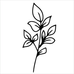 simple drawing of a chain of illustrations for coloring on the theme of romance. romance, spring or valentine's day. vector illustration isolated on white background