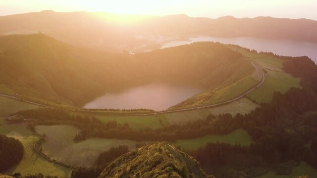 Sunset in Cete Cidades Sao Miguel 1