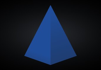 Fototapeta premium Vector 3d pyramid infographic. Business progress infographics concept with 1 options.