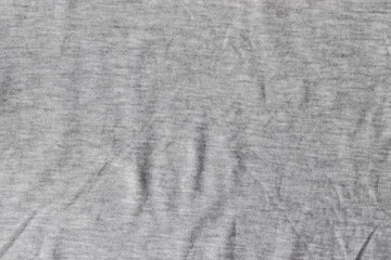 Cotton jersey fabric texture. Gray textile background