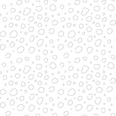 Doodle circles seamless. Vector seamless background with circles.