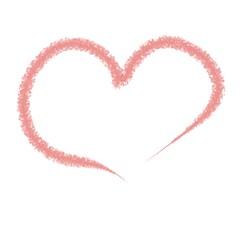 Red shape of heart. Card for lovers