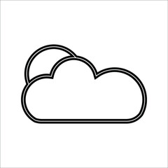 cloud icon with sun