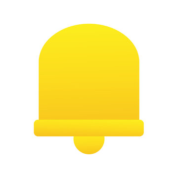 recommend clip art: bell sound flat style icon