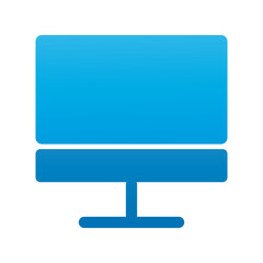 computer desktop flat style icon