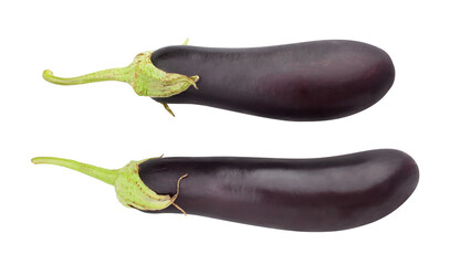 eggplant path isolated on white
