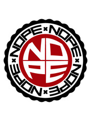 Stempel NOPE Rund 