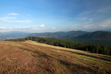 Landscape of Zywiec Beskids, Poland