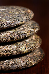Fototapeta premium Pu'er tea cake