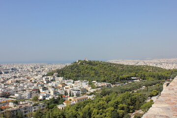 Fototapeta na wymiar Athènes vue de l'Acropole