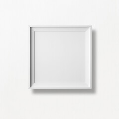 Photo frame portrait in wall background