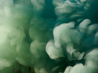 green smoke abstract background