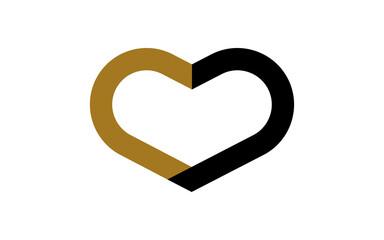 Illustration vector graphic of letter CD love icon logo template design