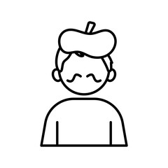 profession artist worker avatar line style icon