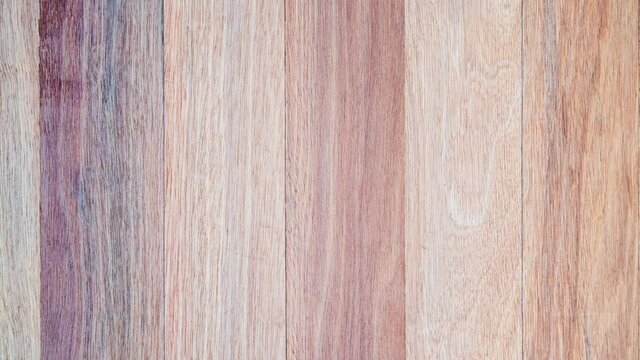 Top oak wood table (Zoom in) Camera close-up Top view wood table texture space for product show.
