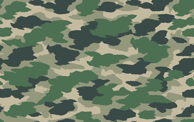 Fototapeta premium Seamless military camouflage repeat pattern