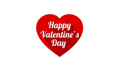 Fototapeta premium Happy valentines day designs, isolated on white background. Vector Illustration
