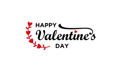 Happy valentines day designs, isolated on white background. Vector Illustration