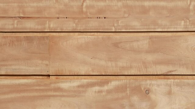 Top oak wood table (Zoom in) Camera close-up Top view wood table texture space for product show.
