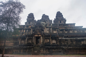Fototapeta premium Ta Keo is the temple in the world, it rains in the rainy season.Late 10th century. (Cambodia, 2019)