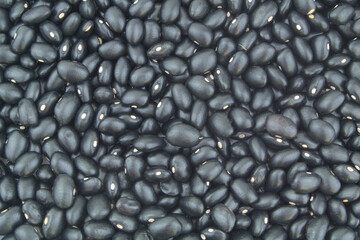 Black beans as background.