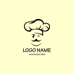 chef hat vector logo. chef hat logo vector illustration. restaurant logo. cooking logo