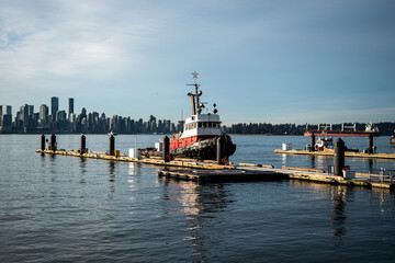 Tugboat in the harbour - Vancouver, BC Canada