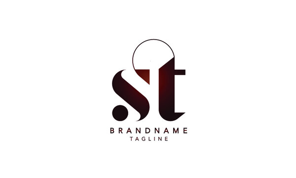 Monogram ST Logo Design By Vectorseller | TheHungryJPEG