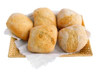 various rolls with grains for breakfast