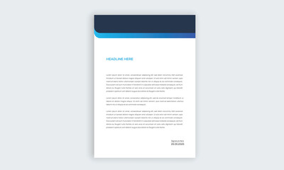 Simple creative modern letter head templates for your project design, Vector illustration.